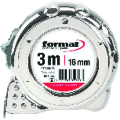 Produktbild von FORMAT - Taschenbandmaß verchromt 8m x 25mm