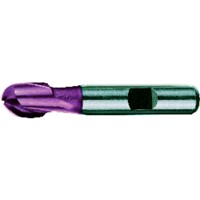 Produktbild von FORMAT - Radiusfräser kurz DIN 327 Typ N HSS Co8 TiAlN ø2mm