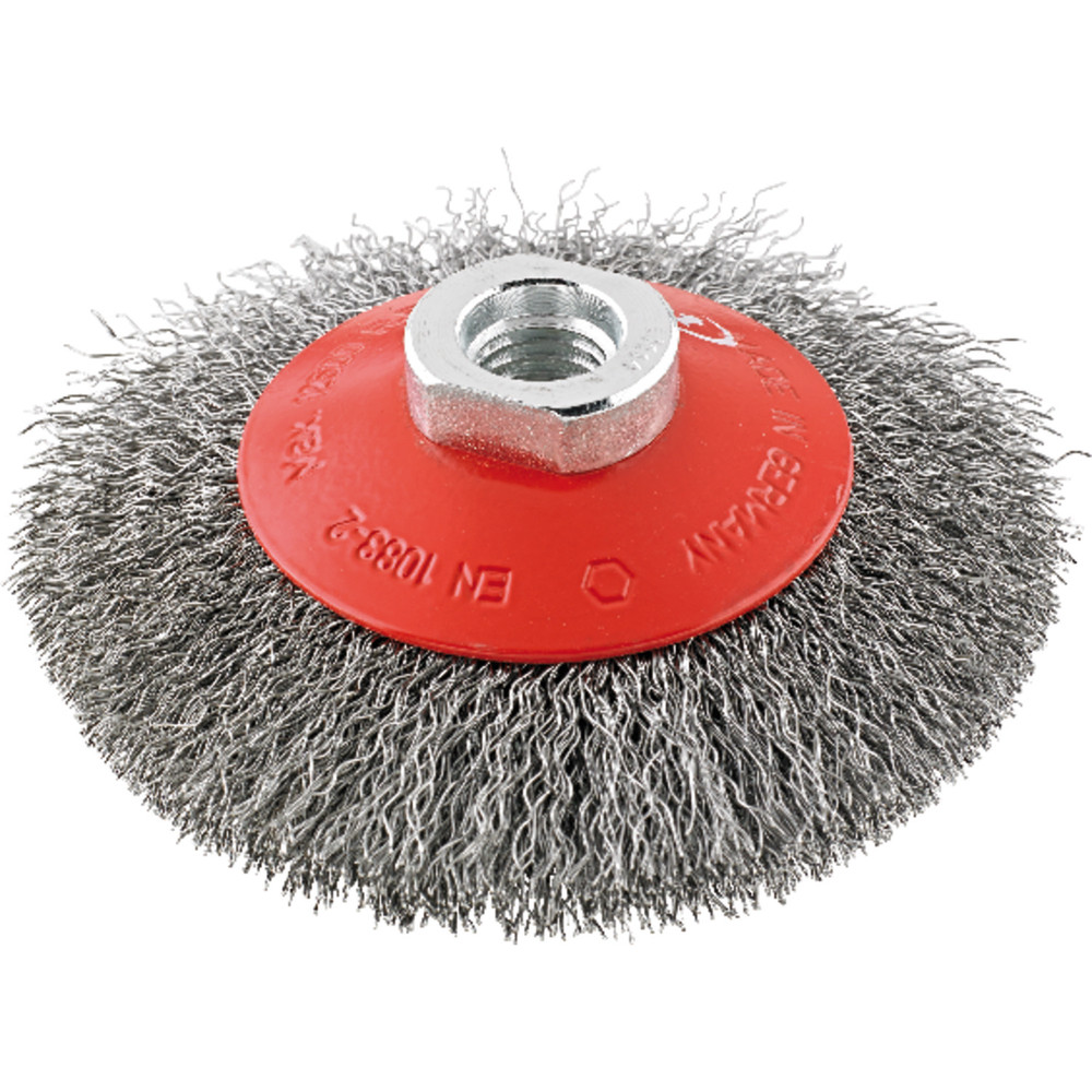 FORMAT Kegelbürste Stahl M14 gewellt 100x0,3mm Produktbild img1 L