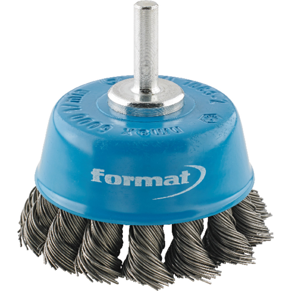 FORMAT Topfbürste Stahl gezopft 6mm 65x0,5mm Produktbild img1 L