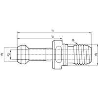 Produktbild von FORMAT - Anzugsbolzen JISB6339 BT40 45G. I.K