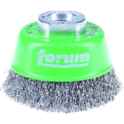 Produktbild von forum® - Topfbürste rostfrei M14 80mm gewellt