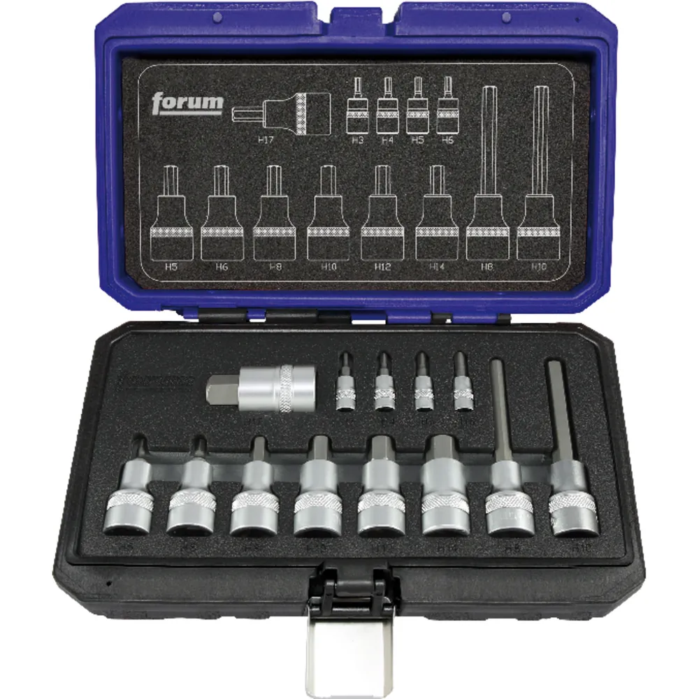 forum Innensechskant-Einsatz-Garnitur 1/4"+1/2" 13-teilig Produktbild img1 L