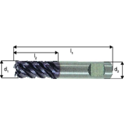 Produktbild von forum® - Schruppfräser DIN 6527L VHM TiAlN ø16,0mm HBZ 5 HR