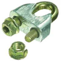 Produktbild von PÖSAMO - Sicherheits-Drahtseilklemme, ähnlich EN 13411-5 Stahl verzinkt 6mm-1/4