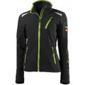FORTIS Softshelljacke BASIC 24, Damen, schwarz/Lime-grün Produktbild