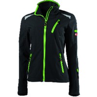 Produktbild von FORTIS AS - Damen-Softshelljacke, schwarz/hellgrün, Größe S