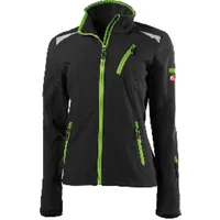 FORTIS Softshelljacke BASIC 24, Damen, schwarz/Lime-grün Produktbild