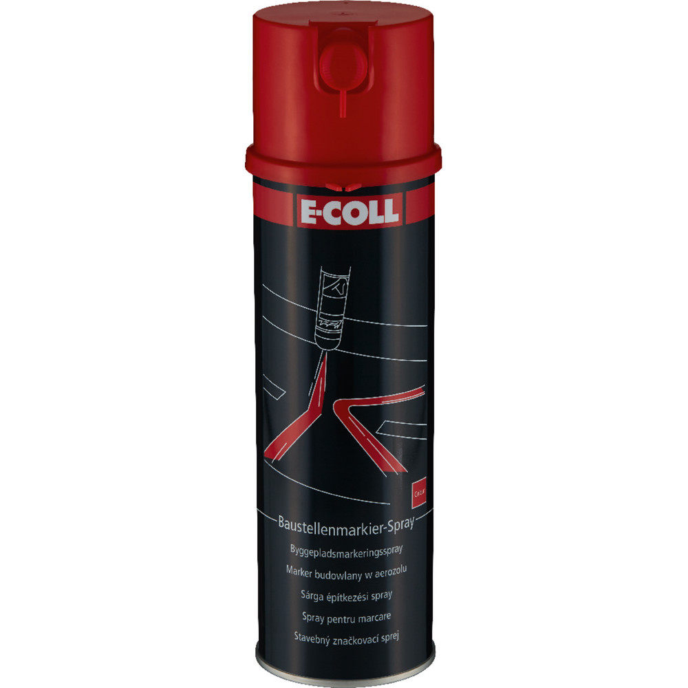 E-COLL Baustellen-Markierspray Acrylatbasis mit Schreibdüse, 500ml Dose Produktbild img1 L