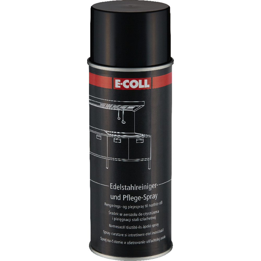 E-COLL EE Edelstahlreiniger/Pflegespray silikonfrei, pflegt, schützt 400ml Dose Produktbild img1 L