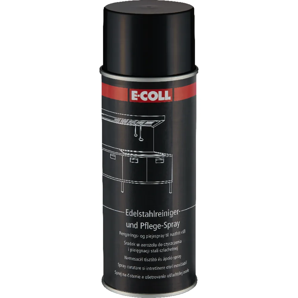 E-COLL EE Edelstahlreiniger/Pflegespray silikonfrei, pflegt, schützt 400ml Dose Produktbild img1 L