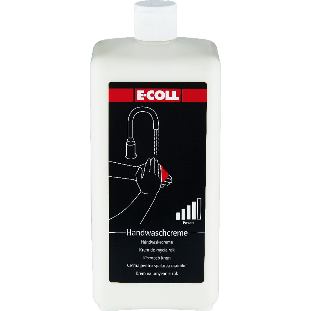 E-COLL Handwaschcreme feinkörnig sand-/phosphatfrei 1 Liter Flasche Produktbild img1 L