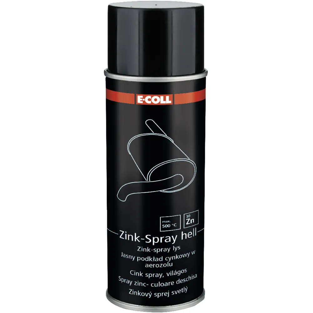 E-COLL EE Zink-Spray hell silikonhaltig, silbergrau glänzend 400ml Spraydose Produktbild img1 L