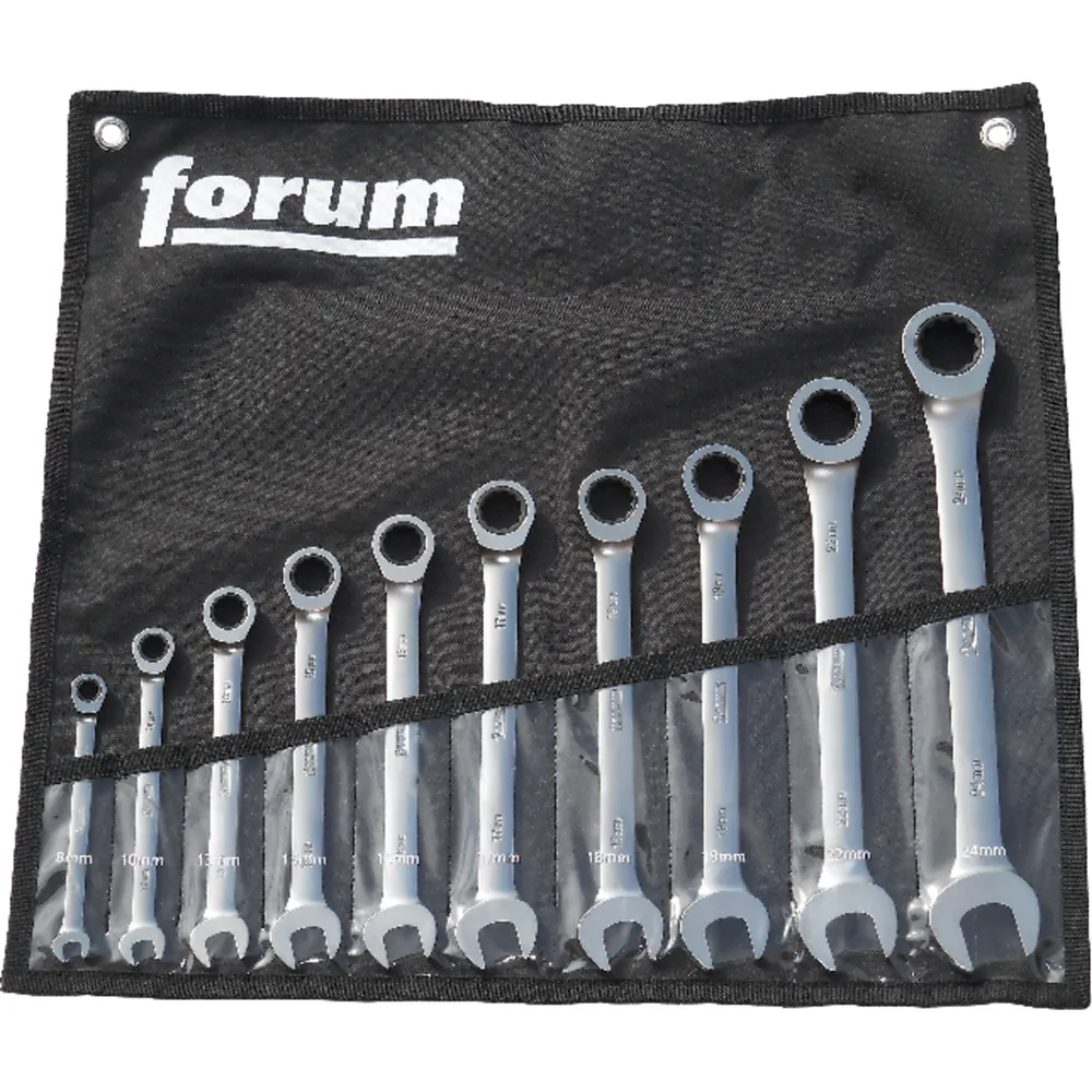 forum Maulschlüssel mit Ringratsche 10-teilig gerade 8-24mm Produktbild img1 L