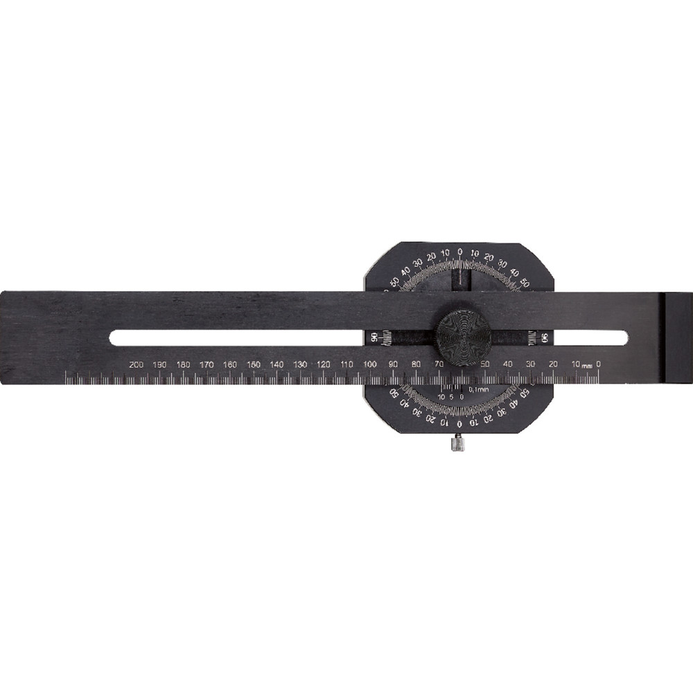 FORTIS Präzisions-Streichmaß mit Gradmesser 200mm Produktbild img1 L