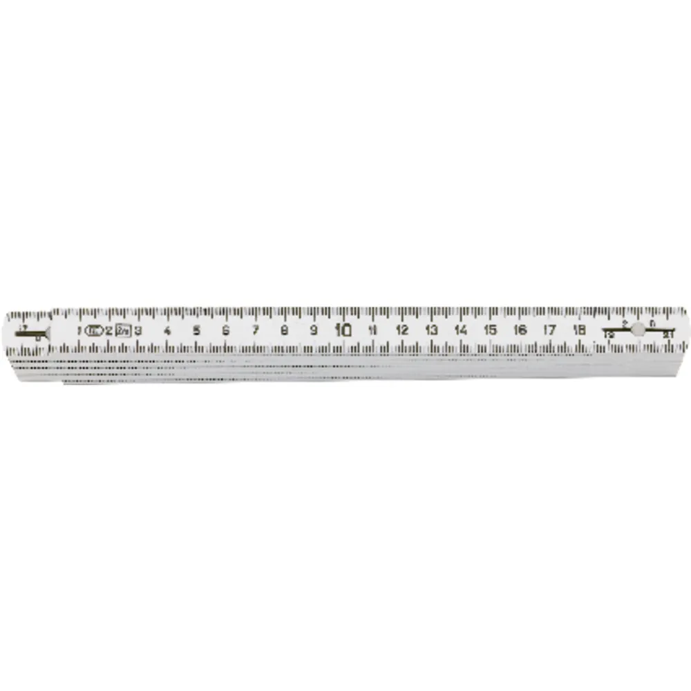 FORTIS Gliedermaßstab Polyamid 2m/16mm weiss Produktbild img1 L