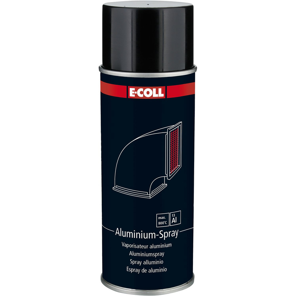 E-COLL Alu-Spray 800 silberglanz hell, Hitzebeständig bis 800°C, 400ml Dose Produktbild img1 L