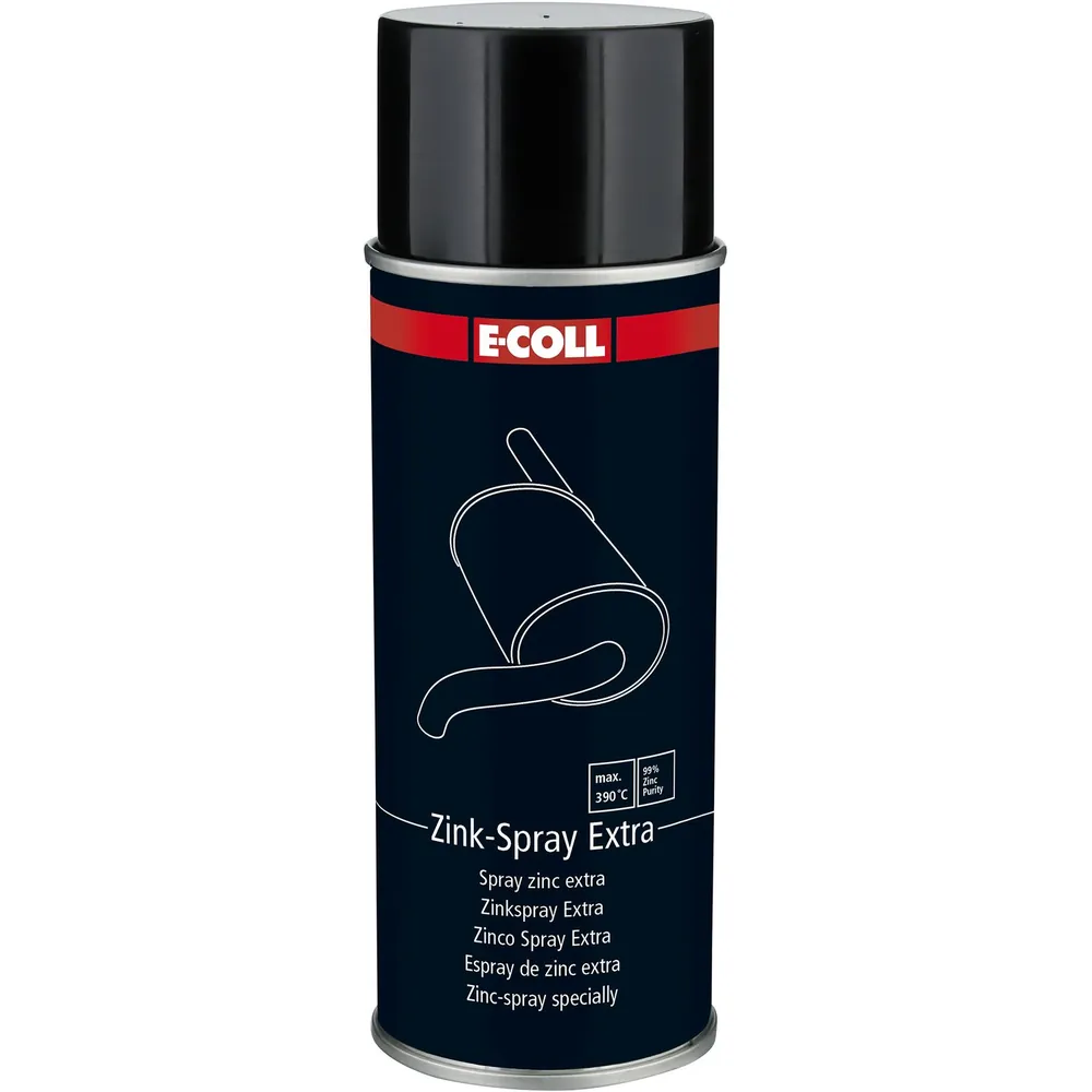 E-COLL Zink-Spray extra grau TÜV geprüft, hochpigmentiert, 400ml Spraydose Produktbild img1 L