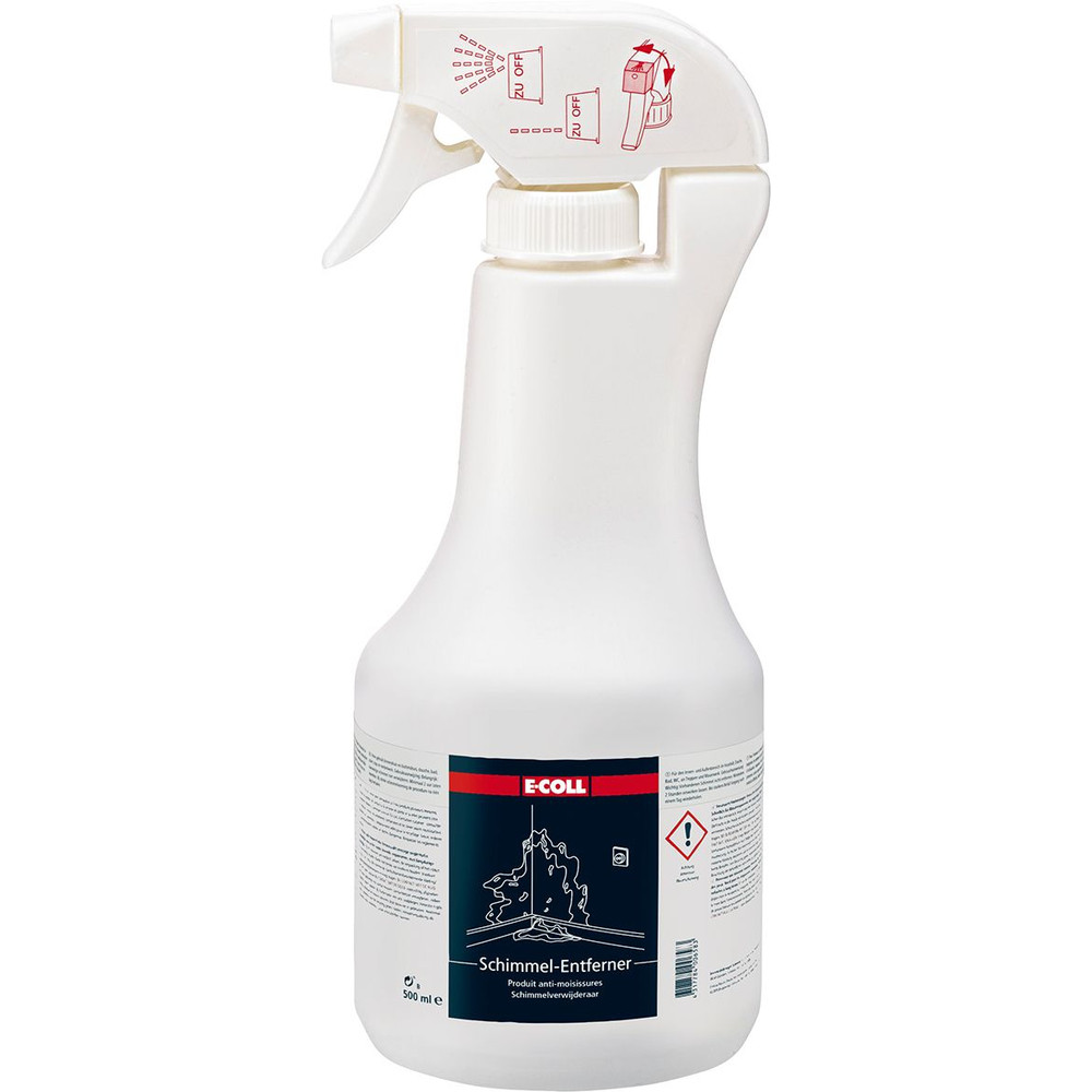 E-COLL Schimmelentferner chlorfrei, silikonfrei, 500ml Hand-Sprühflasche Produktbild img1 L