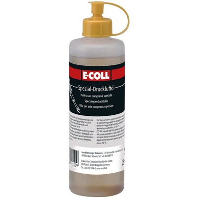 Produktbild von E-COLL - Druckluftöl (Bohrhammeröl) silikonfrei, sprühfähig 1 Liter Flasche