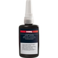 Produktbild von E-COLL - Schraubensicherung grün hochfest, mittelviskos silikonfrei 50ml Flasch