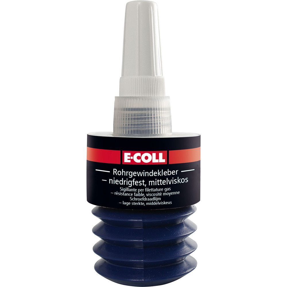 E-COLL Rohrgewindekleber niedrigfest, mittelviskos, silikonfrei 50ml Flasche Produktbild img1 L