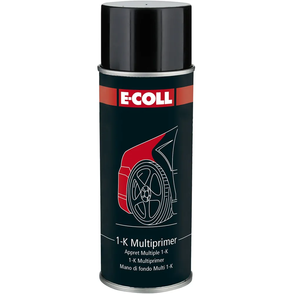 E-COLL 1-K Multiprimer-Spray, Haftprimer und Grundierfüller grau 400ml Spraydose Produktbild img1 L