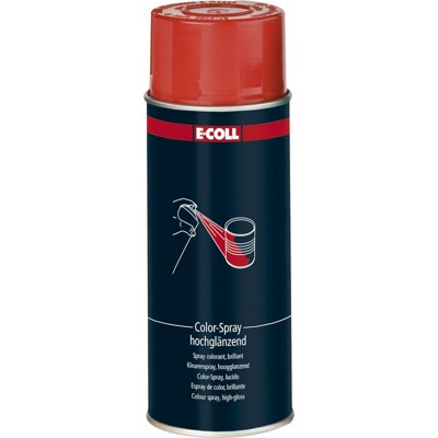 Produktbild von E-COLL - Buntlack Colorspray hochglänzend Alkydharz 400ml Spraydose feuerrot