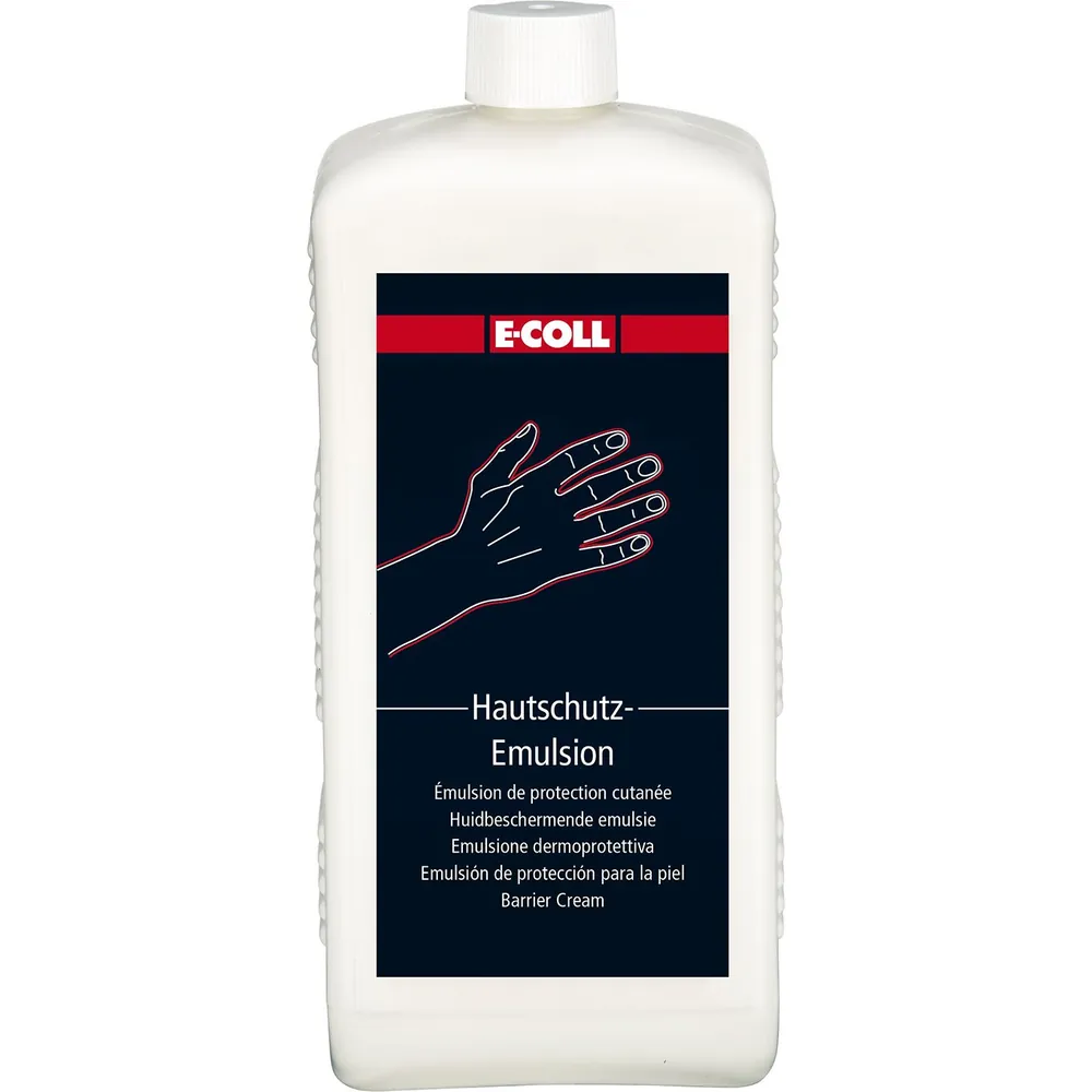E-COLL Hautschutz-Emulsion parfümiert, silikonfrei, fettarm 1 Liter Flasche Produktbild img1 L