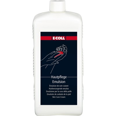 Produktbild von E-COLL - Hautpflege-Emulsion nach der Arbeit, silikonfrei 1 Liter Flasche