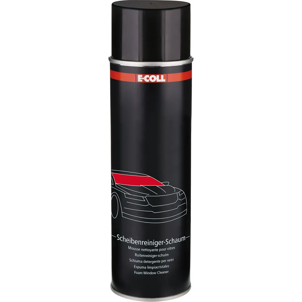 E-COLL Scheibenreiniger-Schaum für Glasoberflächen silikonfrei 500ml Spraydose Produktbild img1 L