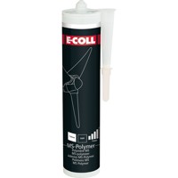 Produktbild von E-COLL - MS Polymer Dicht-/Klebstoff lösemittelfrei, weiß 290ml Kartusche