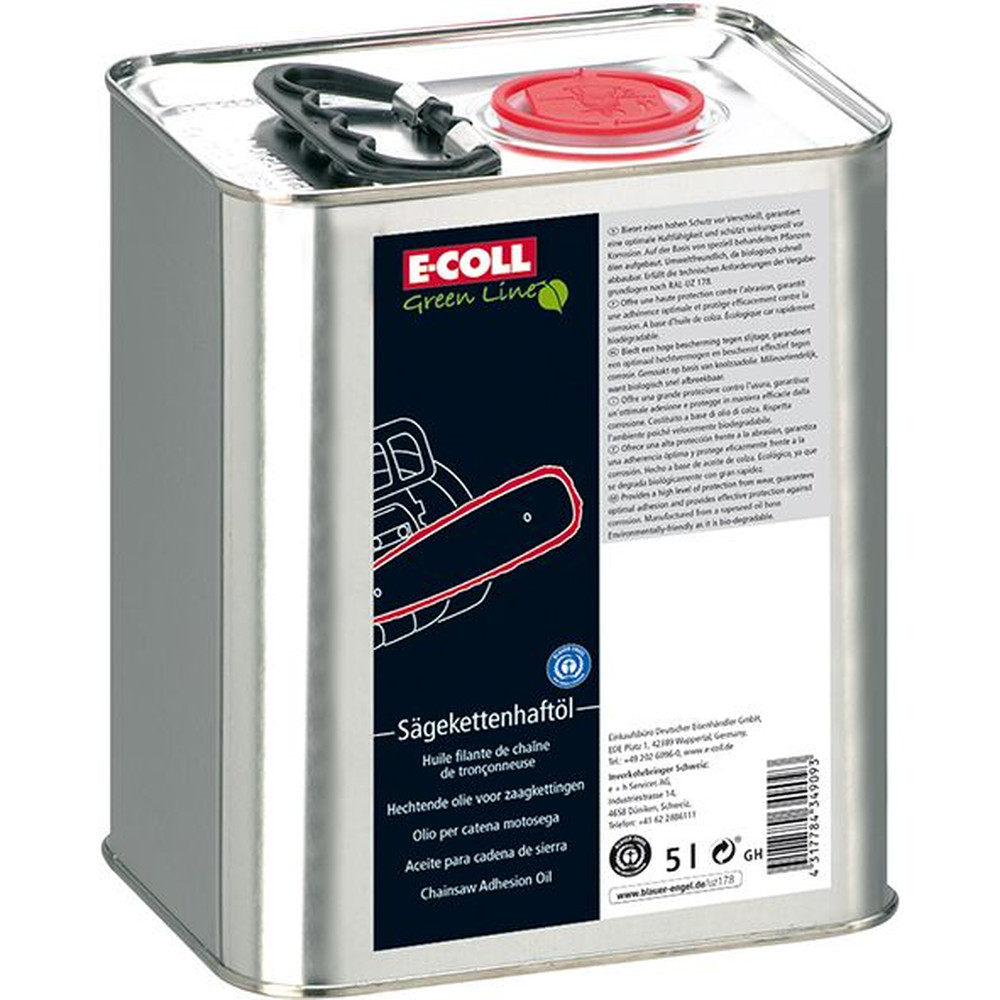 E-COLL Sägeketten-Haftöl UWS für hohe Kettengeschwindigkeiten, 1L Flasche Produktbild img3 L