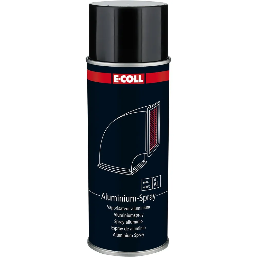 E-COLL Alu-Spray 900 silberglanz dunkel Hitzebeständig, 400ml Dose Produktbild img1 L