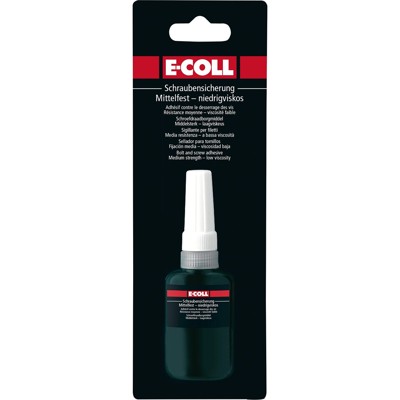 Produktbild von E-COLL - Schraubensicherung blau mittelfest niedrigvisk. silikonfrei 10ml Flasc