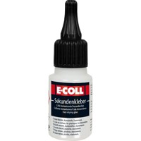 Produktbild von E-COLL - Sekundenkleber hochfest temperaturbeständig -50°C - +80°C 20gr Flasche