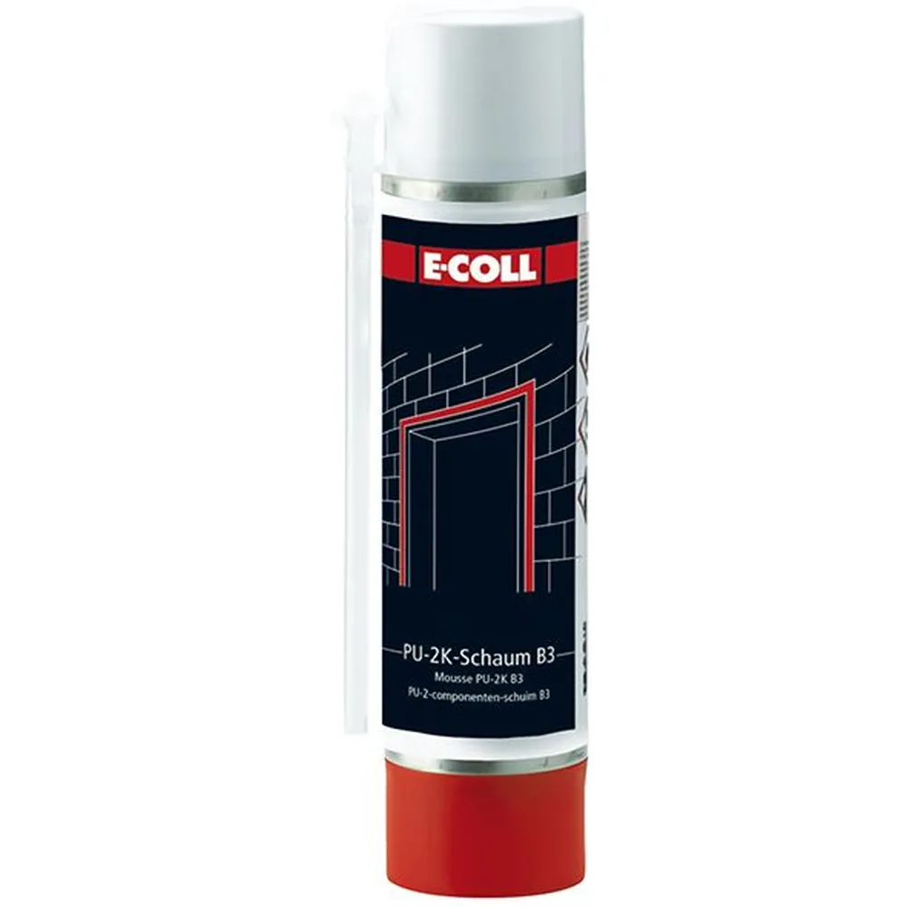 E-COLL PU-2K-Montageschaum B3 Turbo, verrottungsfest, 400ml Spraydose Produktbild img1 L