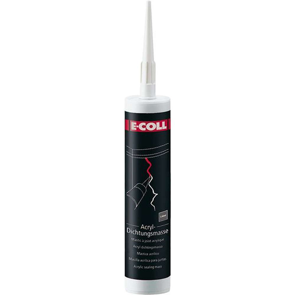 E-COLL Acryl Dichtungsmasse grau einkomponentig, Acryldispersion 310ml Kartusche Produktbild img1 L