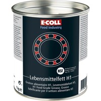 Produktbild von E-COLL - Lebensmittelfett mit NSF H1 Zulassung, säurefrei 1kg Dose