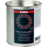 Produktbild von E-COLL - MoS2-Hochdruckfett Universalfett schwarz, silikonfrei 1kg Dose