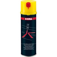 Produktbild von E-COLL - Baustellen-Markierspray Acrylatbasis mit Schreibdüse gelb 500ml Dose