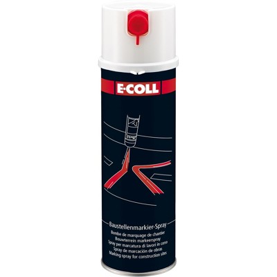 Produktbild von E-COLL - Baustellen-Markierspray Acrylatbasis mit Schreibdüse blau 500ml Dose