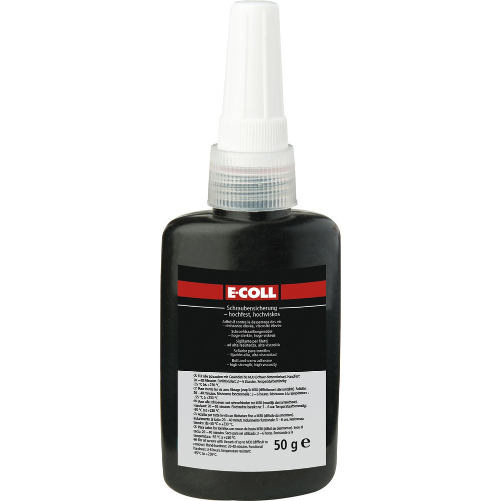 E-COLL Schraubensicherung rot hochfest, hochviskos silikonfrei 50ml Flasche Produktbild img1 L