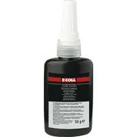 E-COLL Schraubensicherung rot hochfest, hochviskos silikonfrei 50ml Flasche Produktbild