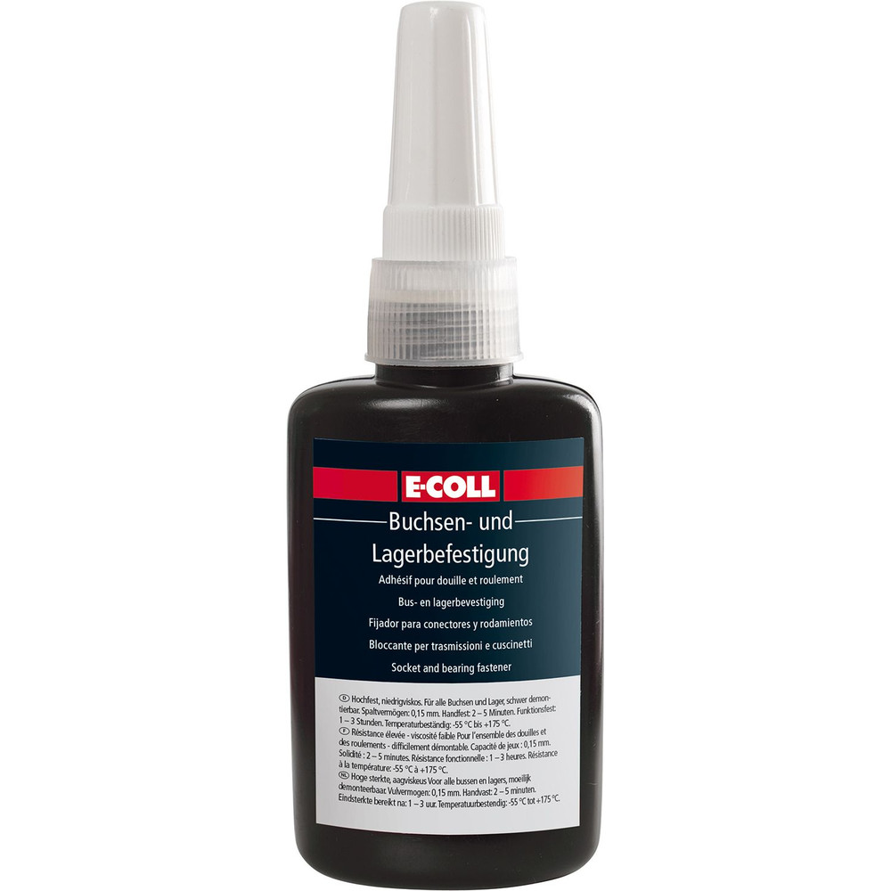 E-COLL Buchsen-/Lagerklebstoff hochfest, niedrigviskos, grün 50ml Flasche Produktbild img1 L