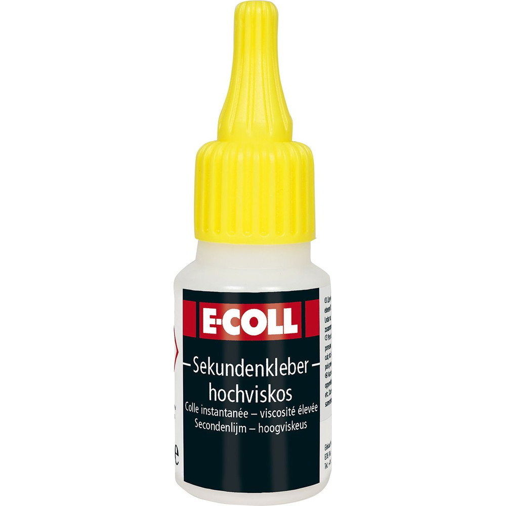 E-COLL Sekundenkleber hochviskos dickflüssig, für poröse Flächen 20gr Flasche Produktbild img1 L