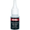 Produktbild von E-COLL - Sekundenkleber blitzschnell, silikonfrei, EPDM-Eignung, 20g Flasche