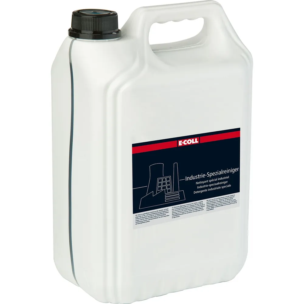 E-COLL Industrie-Spezialreiniger lösemittelhaltig silikonfrei 5 Liter Kanister Produktbild img1 L