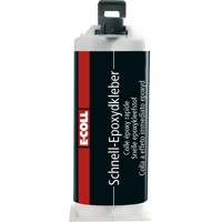 Produktbild von E-COLL - 2K Schnell-Epoxydkleber silikonfrei, Innen-/Außeneignung 50ml Kartusch