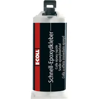 Produktbild von E-COLL - 2K Schnell-Epoxydkleber silikonfrei, Innen-/Außeneignung 50ml Kartusch